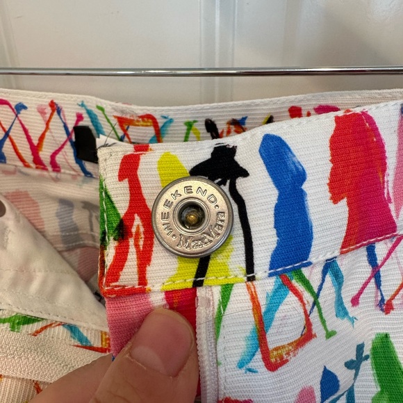 SOLD! Weekend MaxMara “Flutterflies” Collection Mini Cotton Skirt.Size: IT42 US6 - Picture 8 of 16